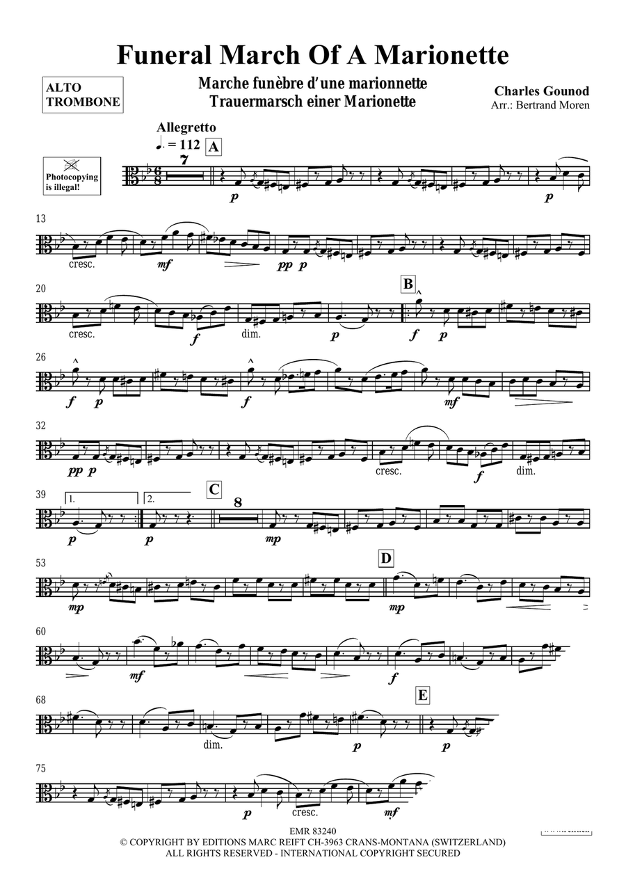 Funeral March Of A Marionette Piano Accompaniment scores gallery preview page 3