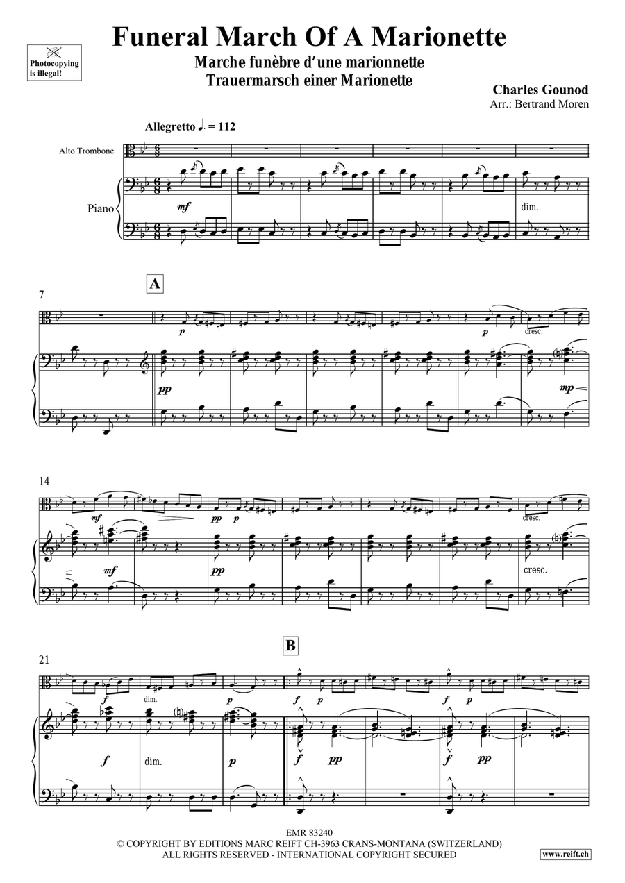 Funeral March Of A Marionette Piano Accompaniment scores gallery preview page 4
