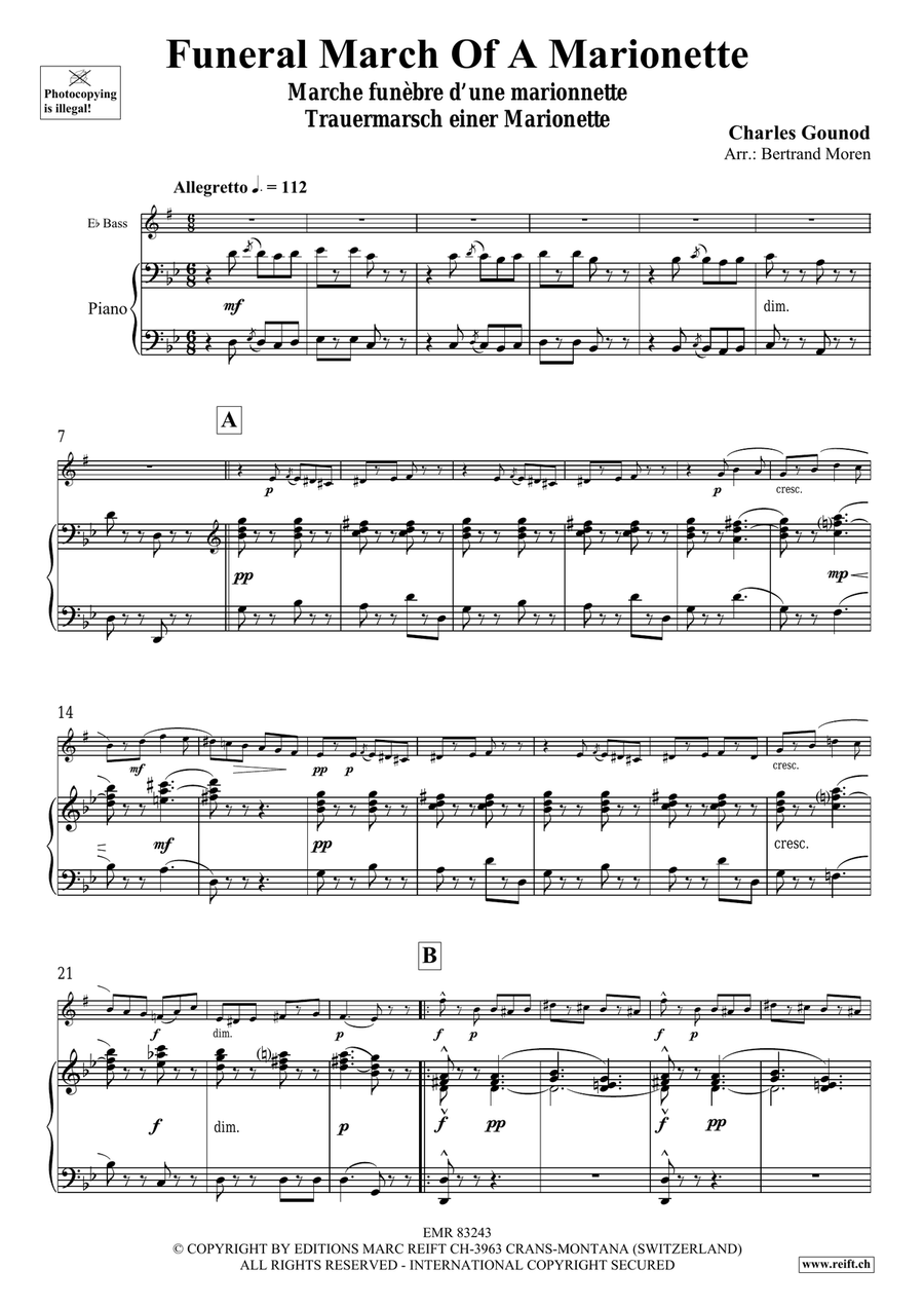Funeral March Of A Marionette Voice Solo scores gallery preview page 4
