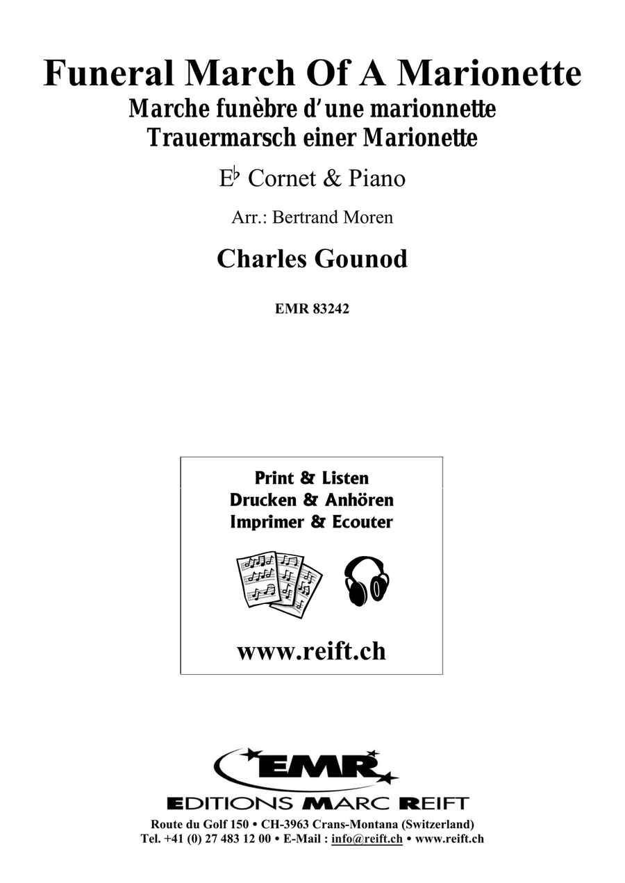 Funeral March Of A Marionette Cornet scores gallery preview page 2