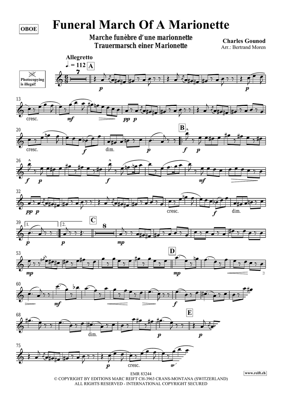 Funeral March Of A Marionette Piano Accompaniment scores gallery preview page 3