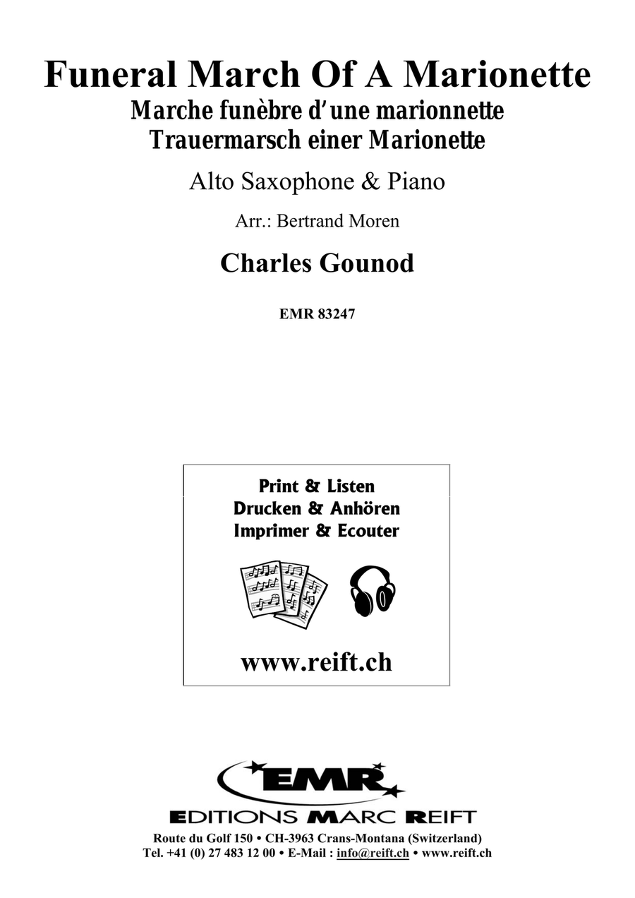 Funeral March Of A Marionette Alto Saxophone scores gallery preview page 2