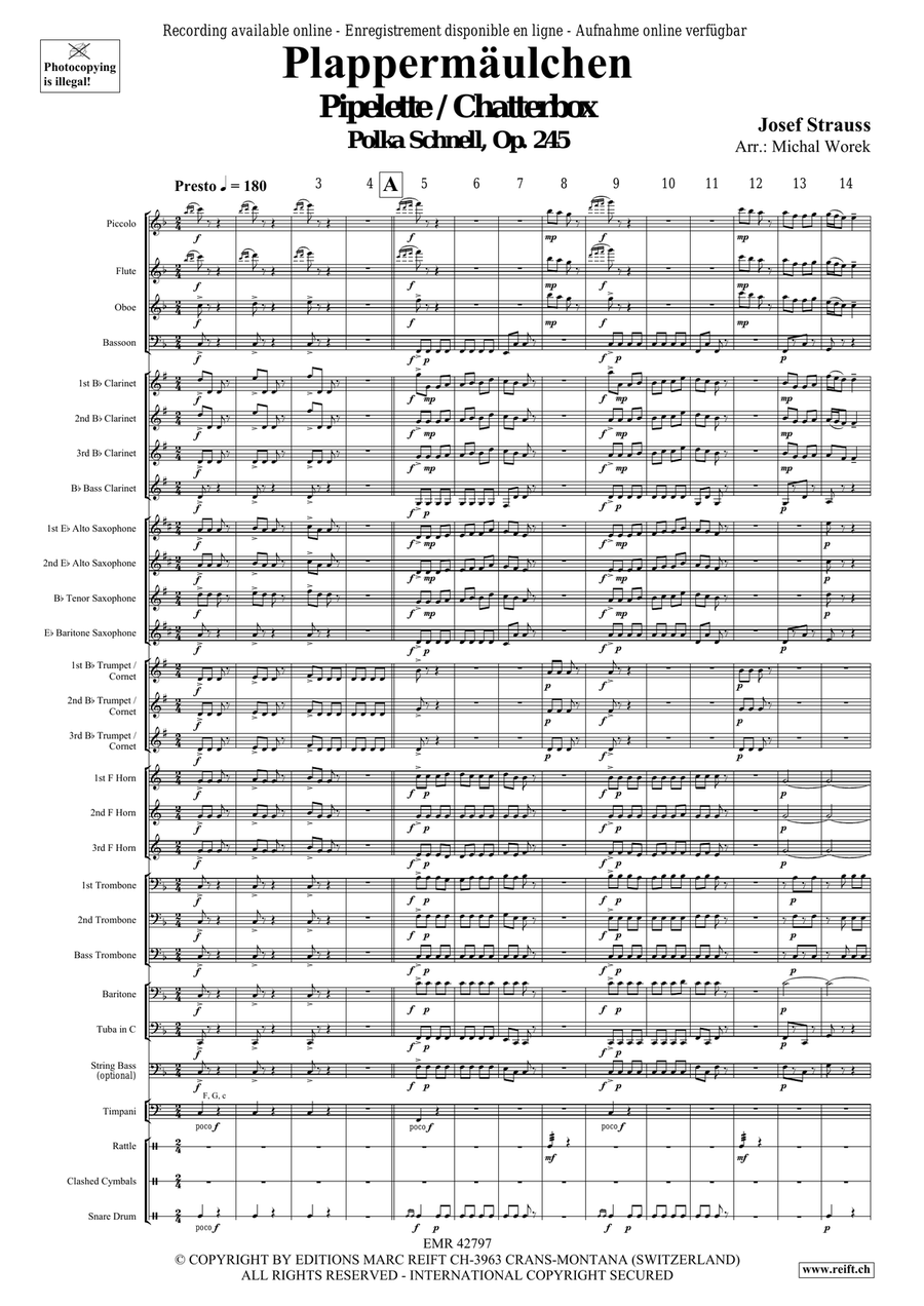 Plappermäulchen Plappermäulchen Concert Band scores gallery preview page 3
