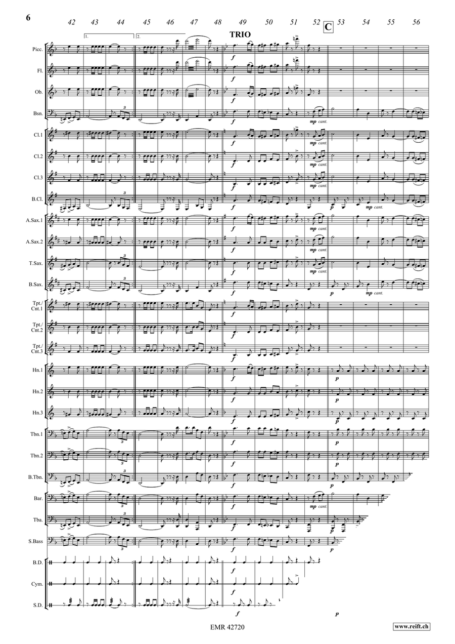 Marche des Contrées Marche des Contrées Concert Band scores gallery preview page 8