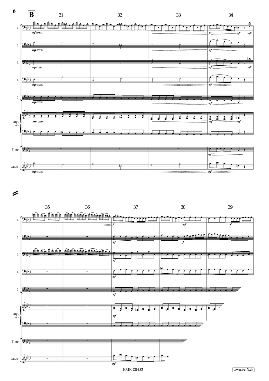 Entrance Of The Queen Of Sheba Trombone scores gallery preview page 6
