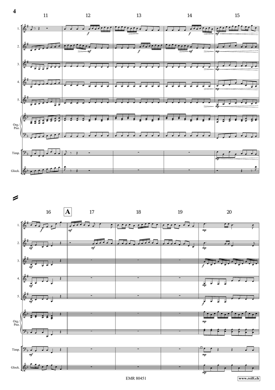Entrance Of The Queen Of Sheba Cornet scores gallery preview page 4