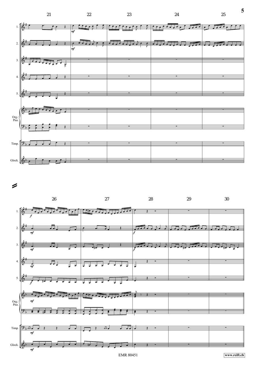 Entrance Of The Queen Of Sheba Cornet scores gallery preview page 5