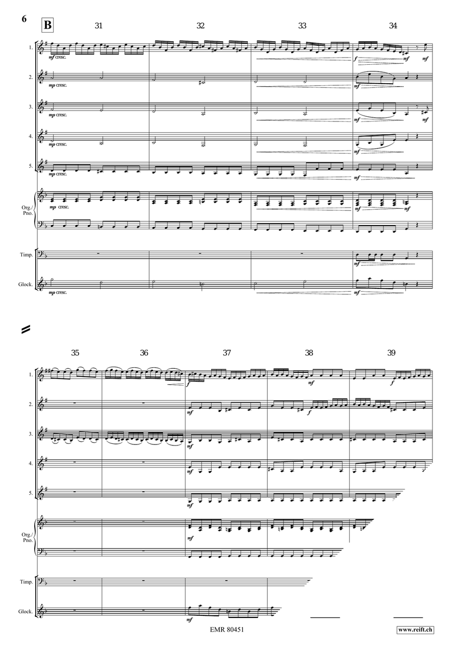 Entrance Of The Queen Of Sheba Cornet scores gallery preview page 6