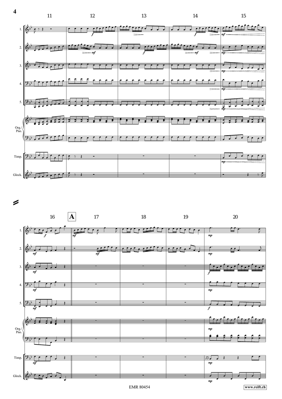 Entrance Of The Queen Of Sheba Brass Quintet scores gallery preview page 4