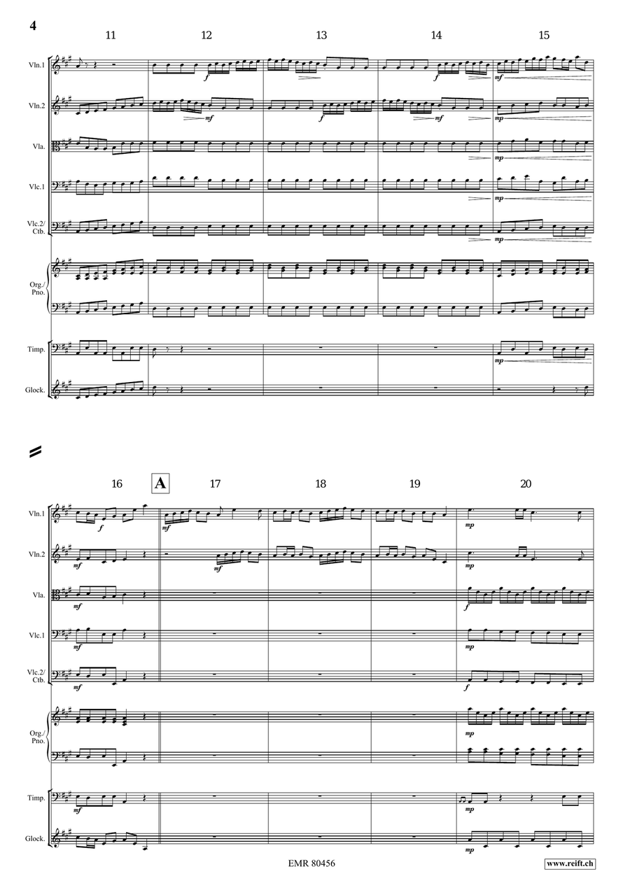 Entrance Of The Queen Of Sheba String Orchestra scores gallery preview page 4