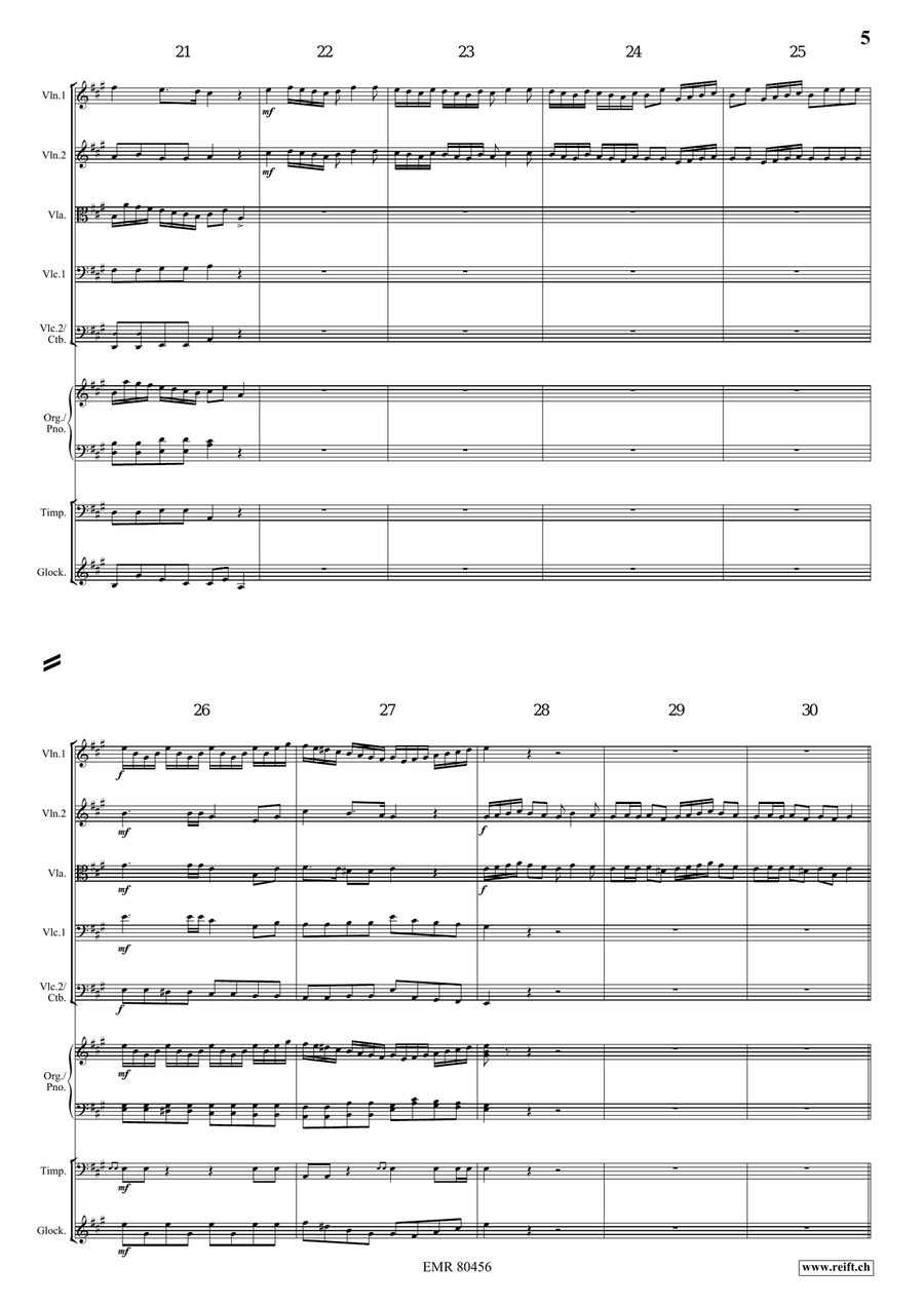 Entrance Of The Queen Of Sheba String Orchestra scores gallery preview page 5
