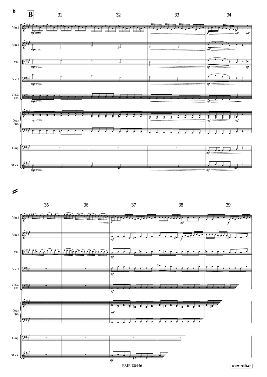 Entrance Of The Queen Of Sheba String Orchestra scores gallery preview page 6
