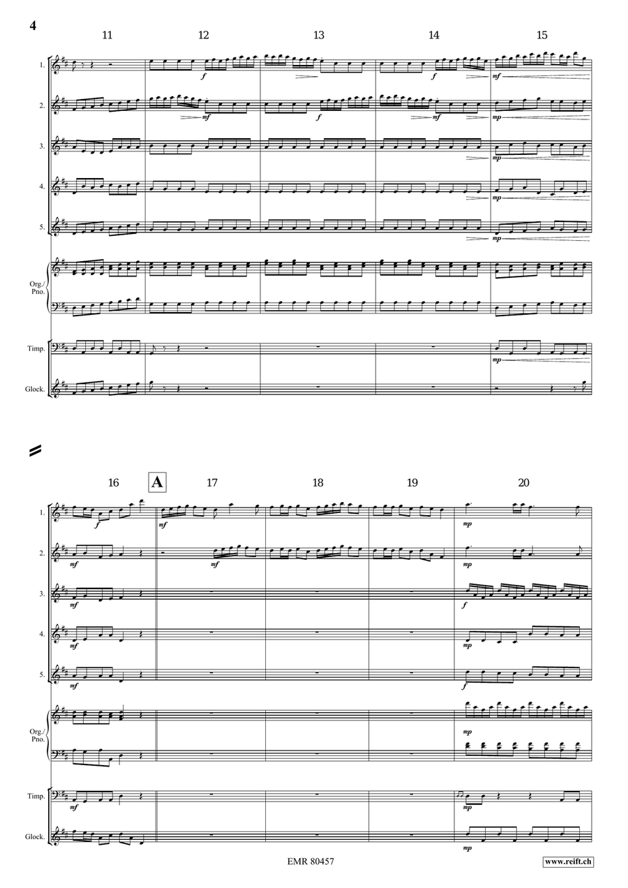 Entrance Of The Queen Of Sheba Flute scores gallery preview page 4