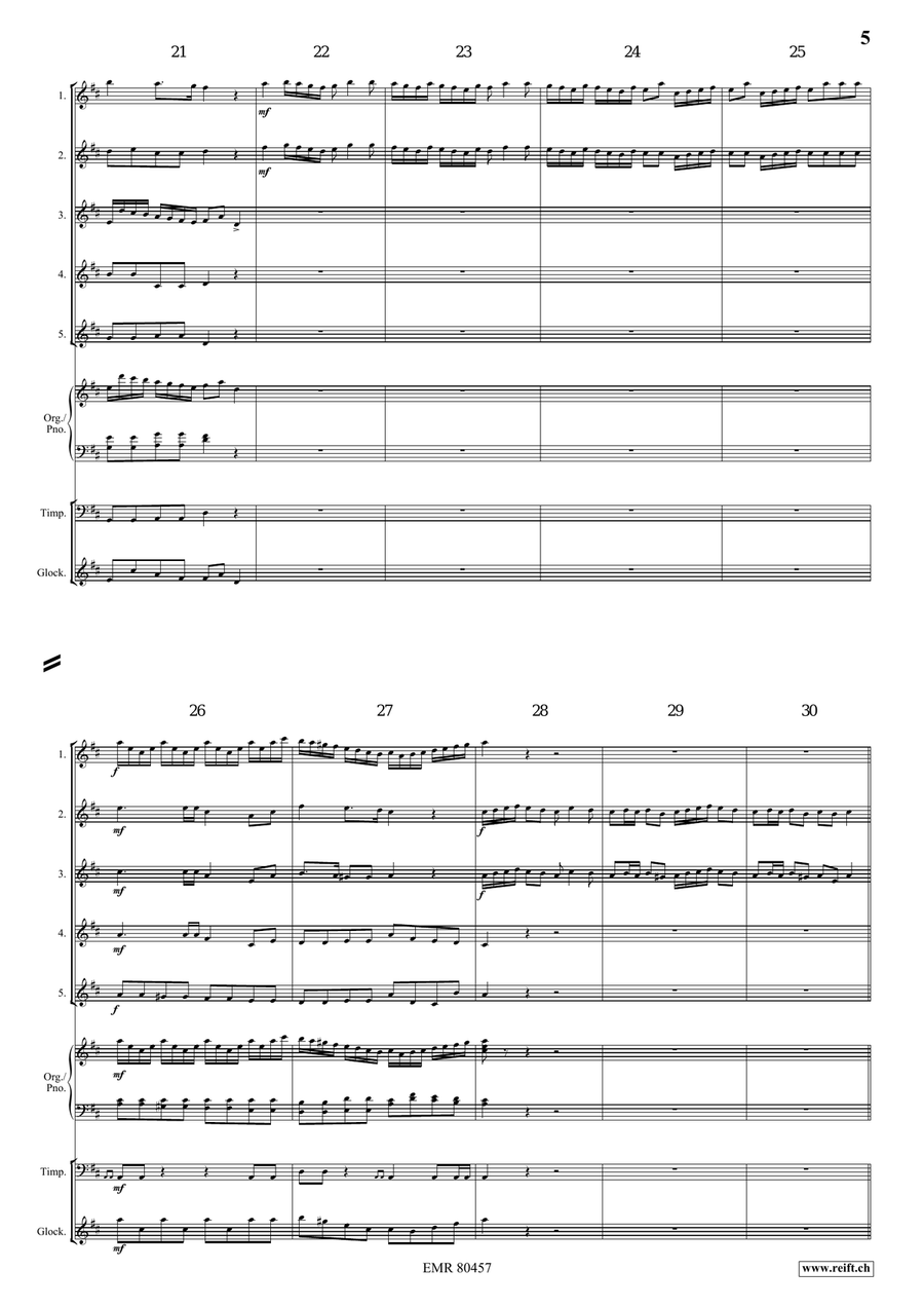 Entrance Of The Queen Of Sheba Flute scores gallery preview page 5