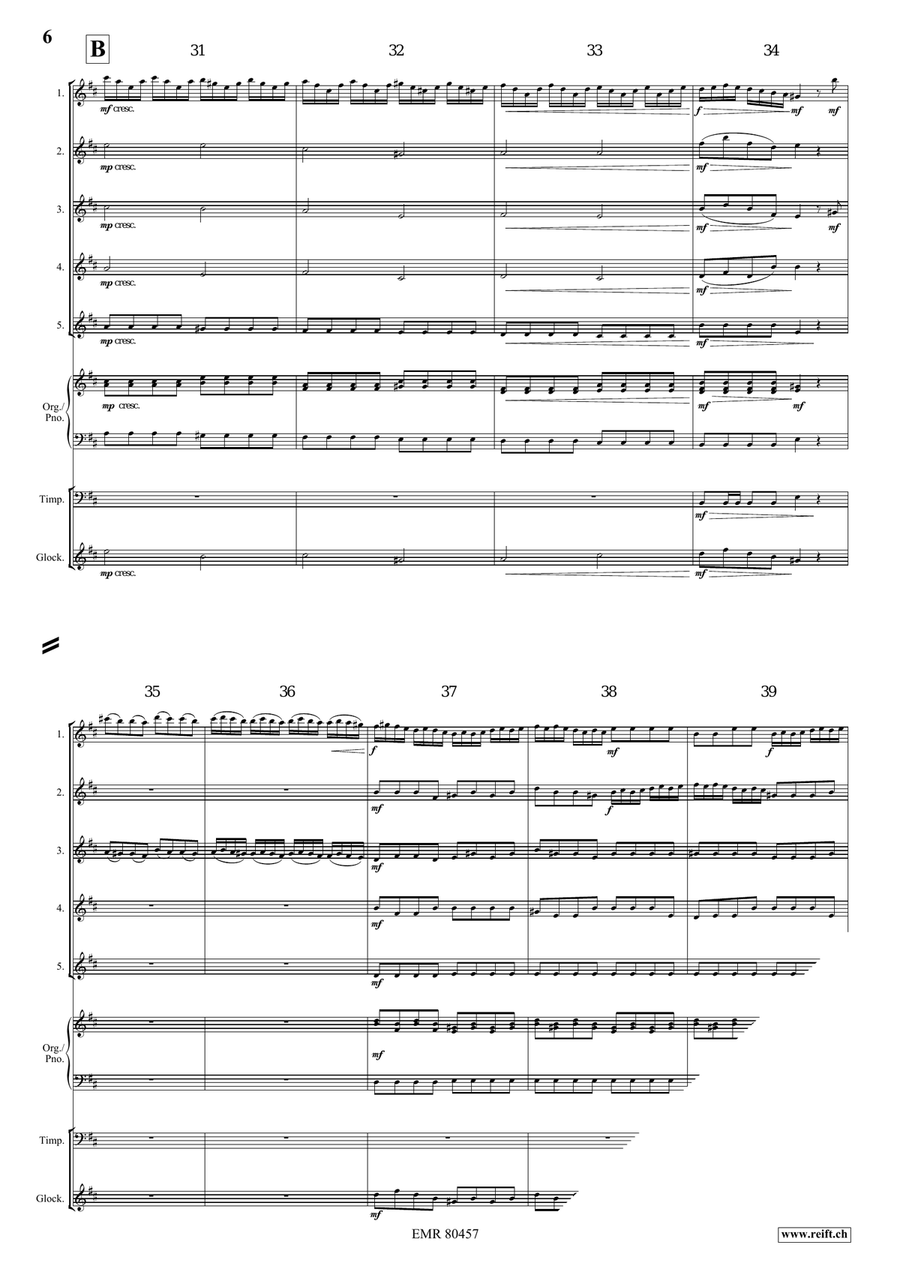 Entrance Of The Queen Of Sheba Flute scores gallery preview page 6