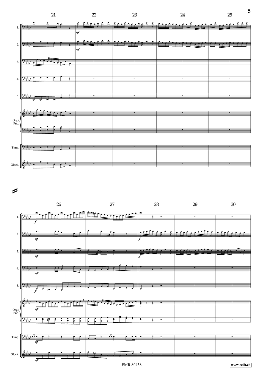 Entrance Of The Queen Of Sheba Bassoon scores gallery preview page 5