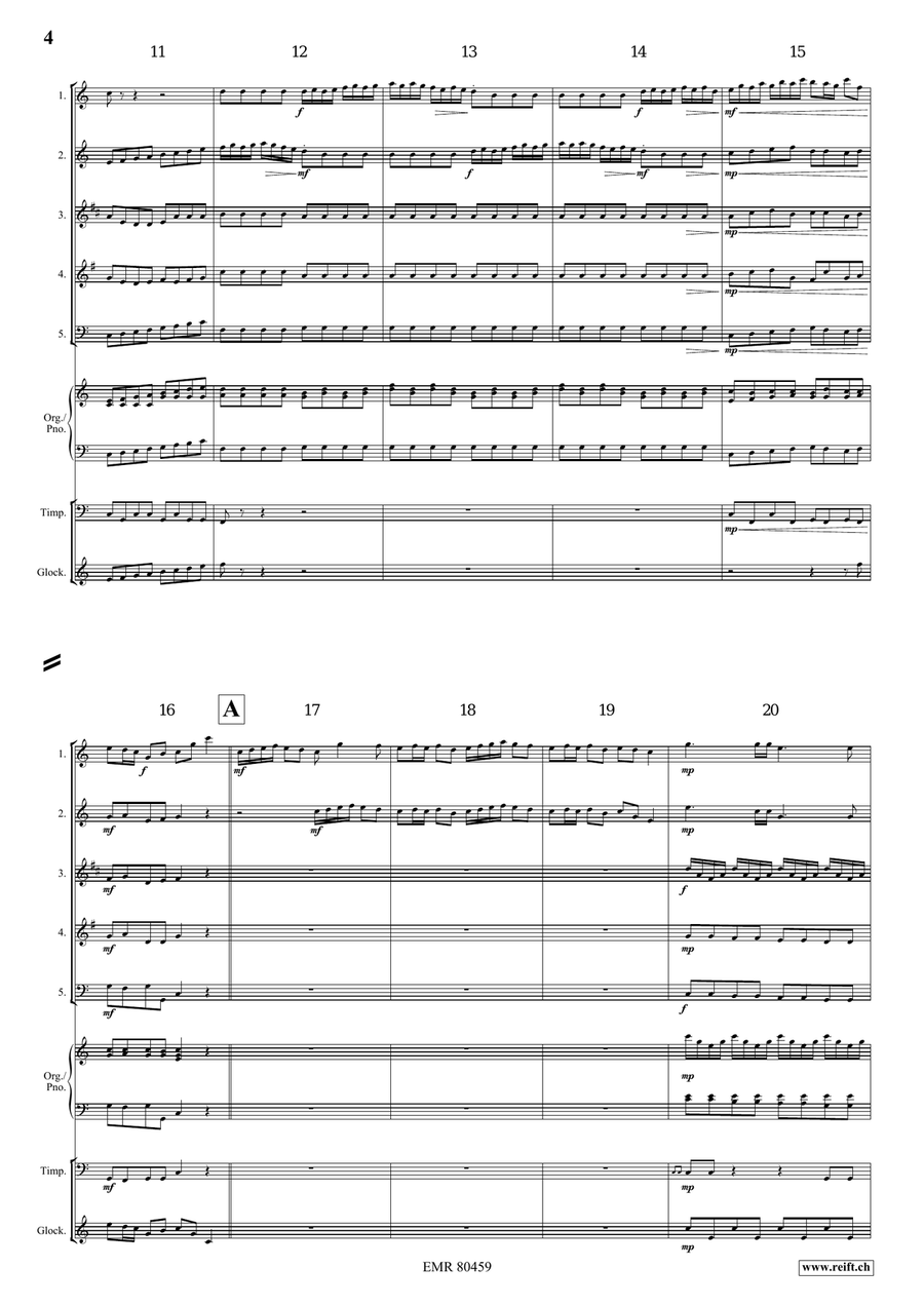 Entrance Of The Queen Of Sheba Woodwind Quintet scores gallery preview page 4