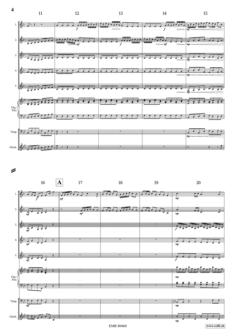 Entrance Of The Queen Of Sheba Horn scores gallery preview page 4
