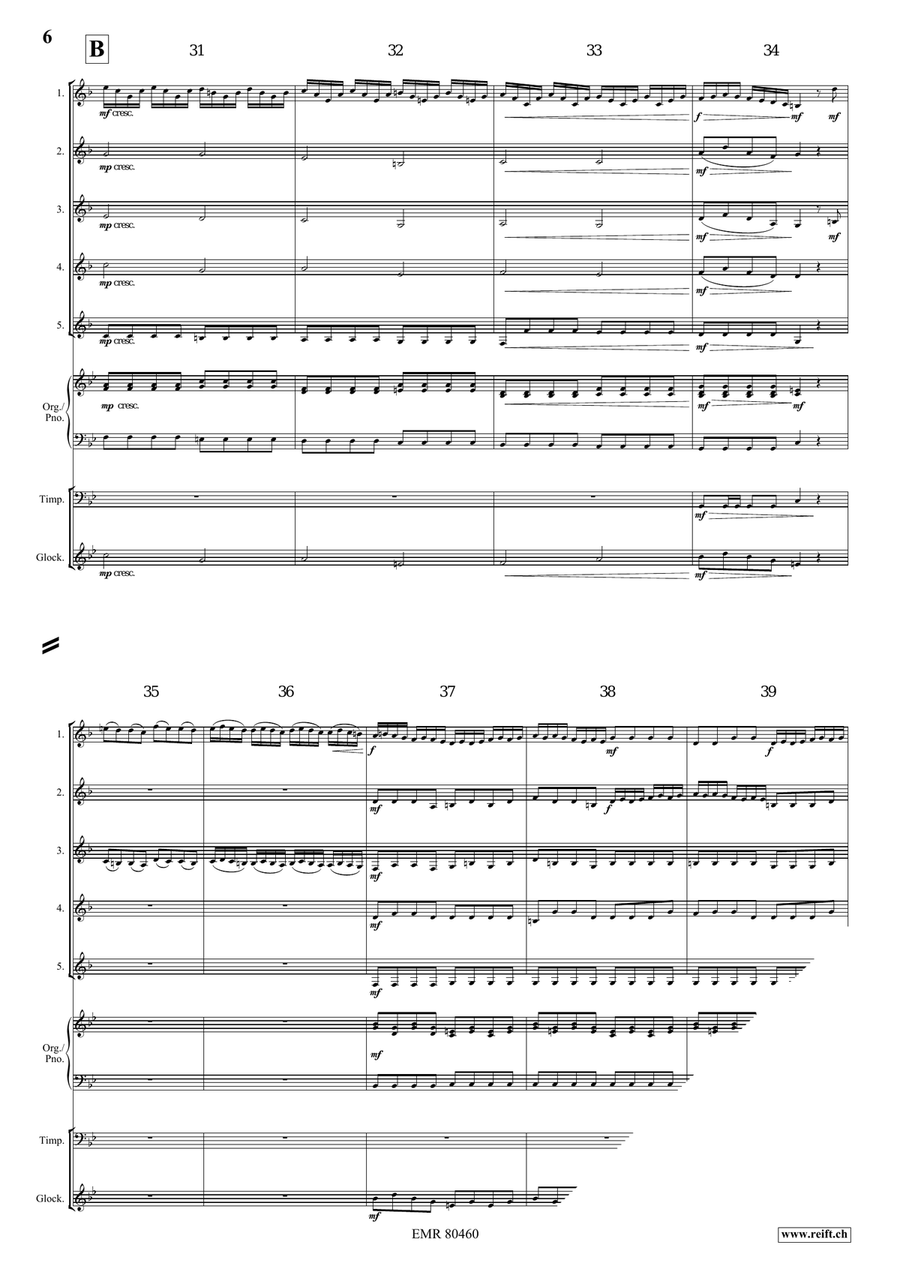 Entrance Of The Queen Of Sheba Horn scores gallery preview page 6
