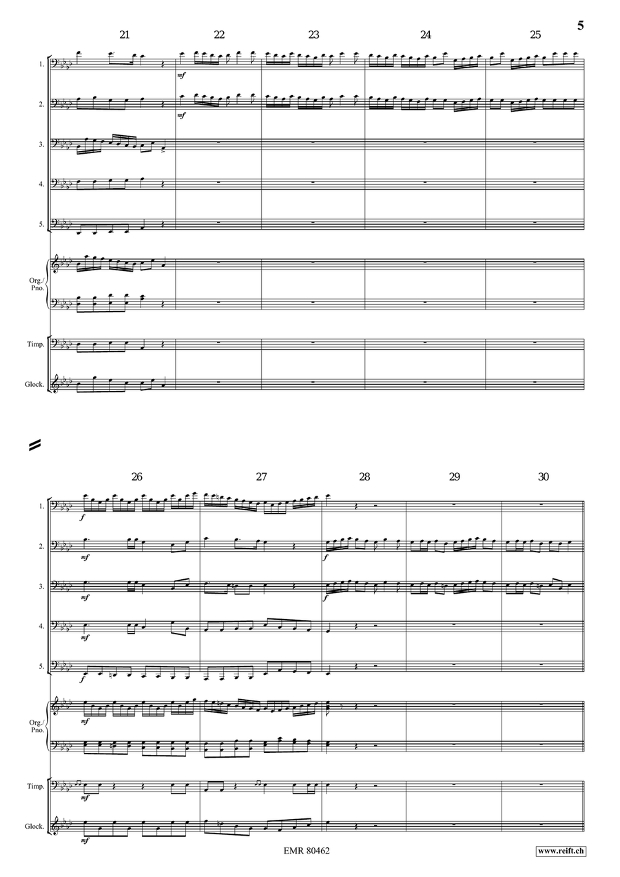 Entrance Of The Queen Of Sheba Tuba scores gallery preview page 5