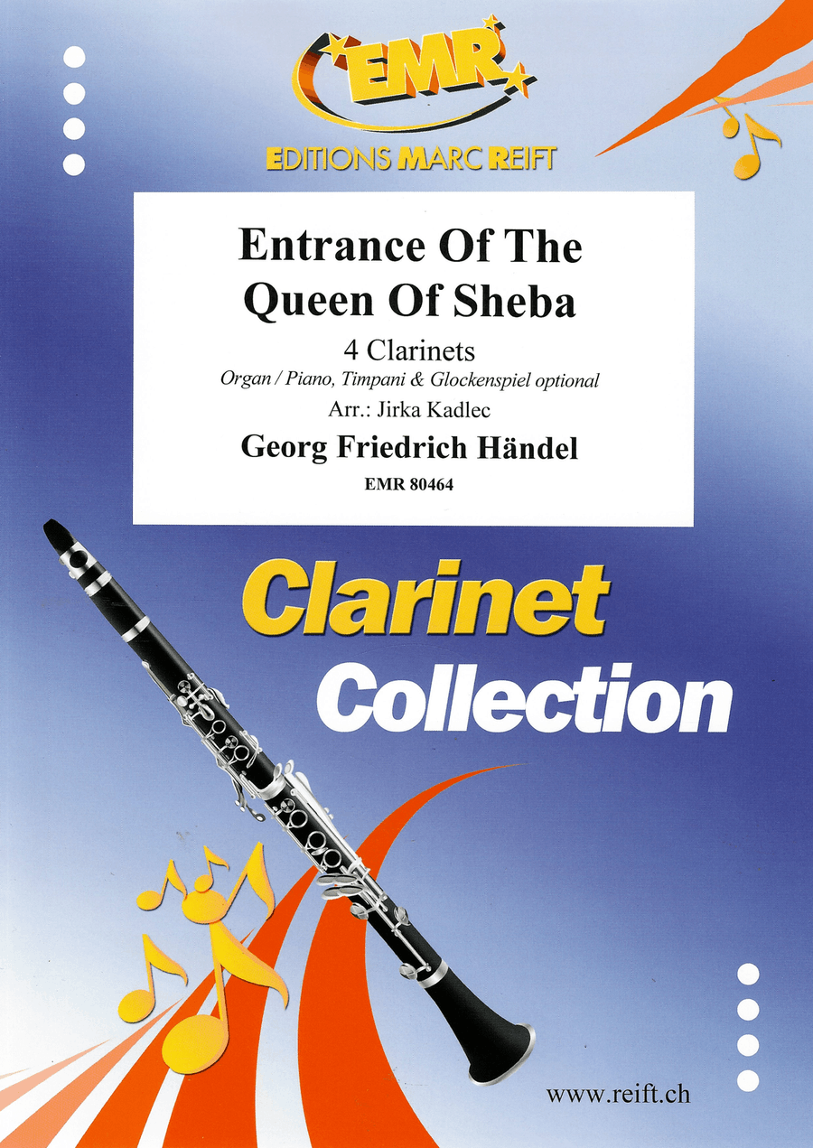 Entrance Of The Queen Of Sheba Clarinet Quartet scores gallery preview page 1