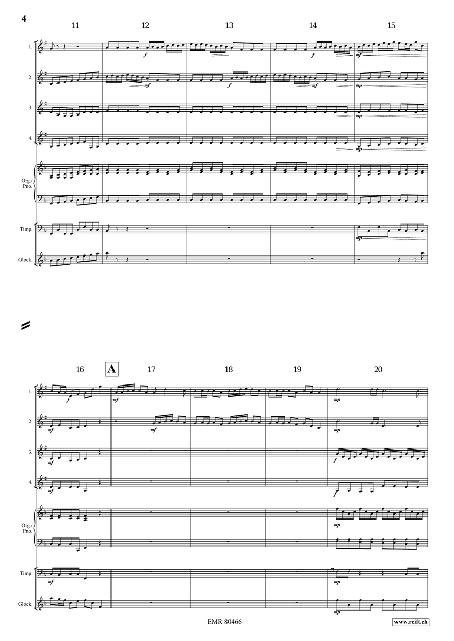 Entrance Of The Queen Of Sheba Cornet scores gallery preview page 4
