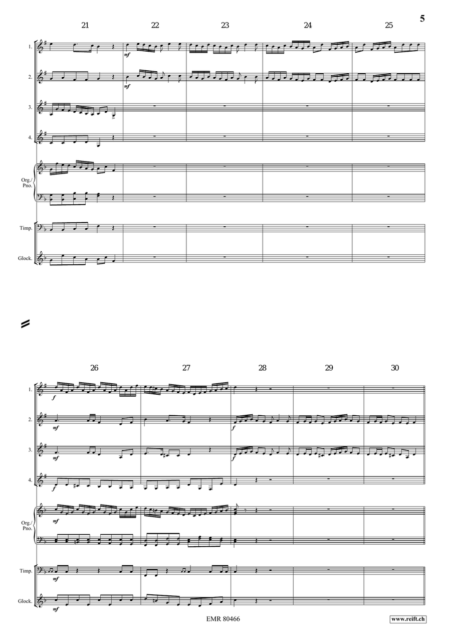 Entrance Of The Queen Of Sheba Cornet scores gallery preview page 5
