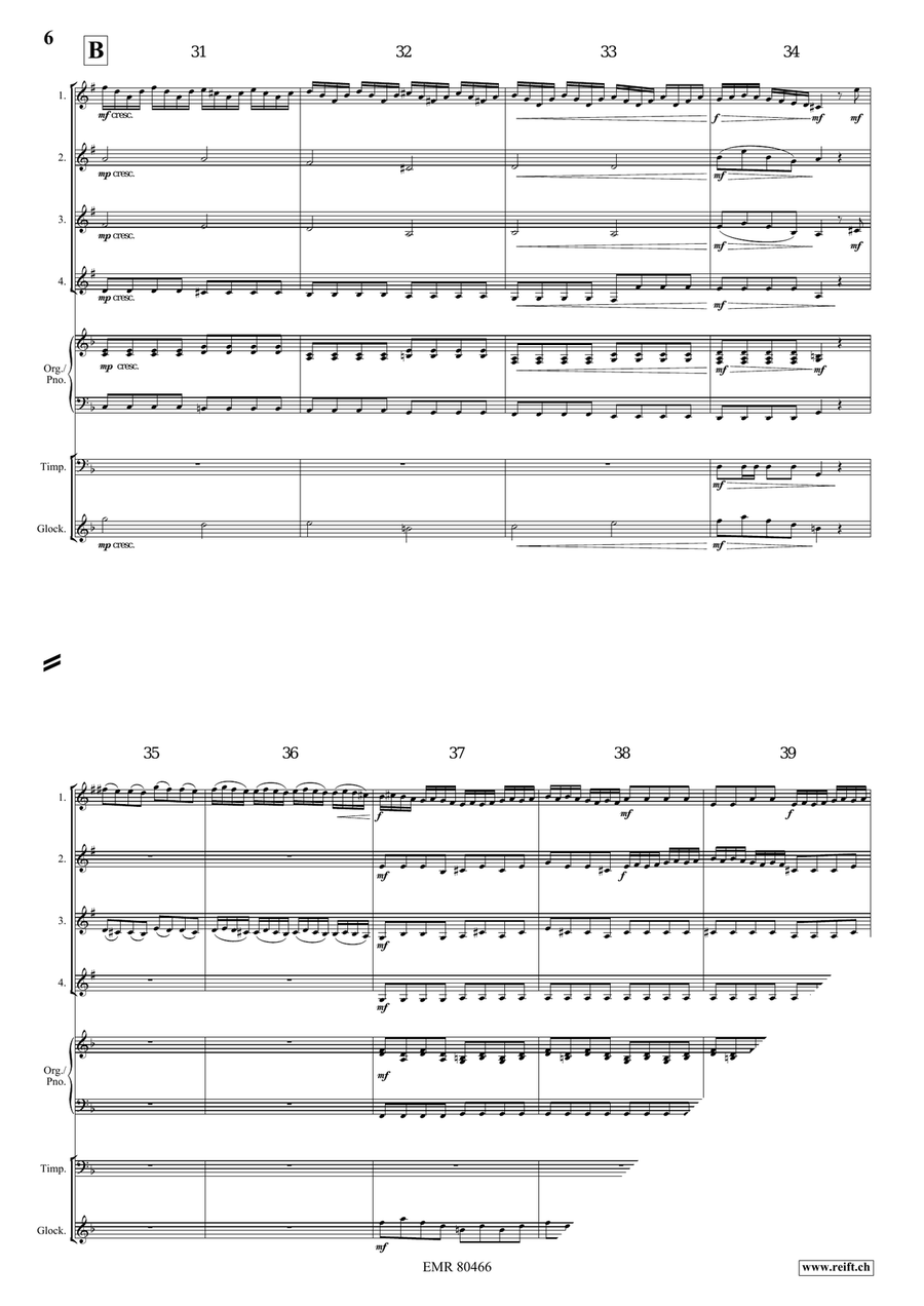 Entrance Of The Queen Of Sheba Cornet scores gallery preview page 6