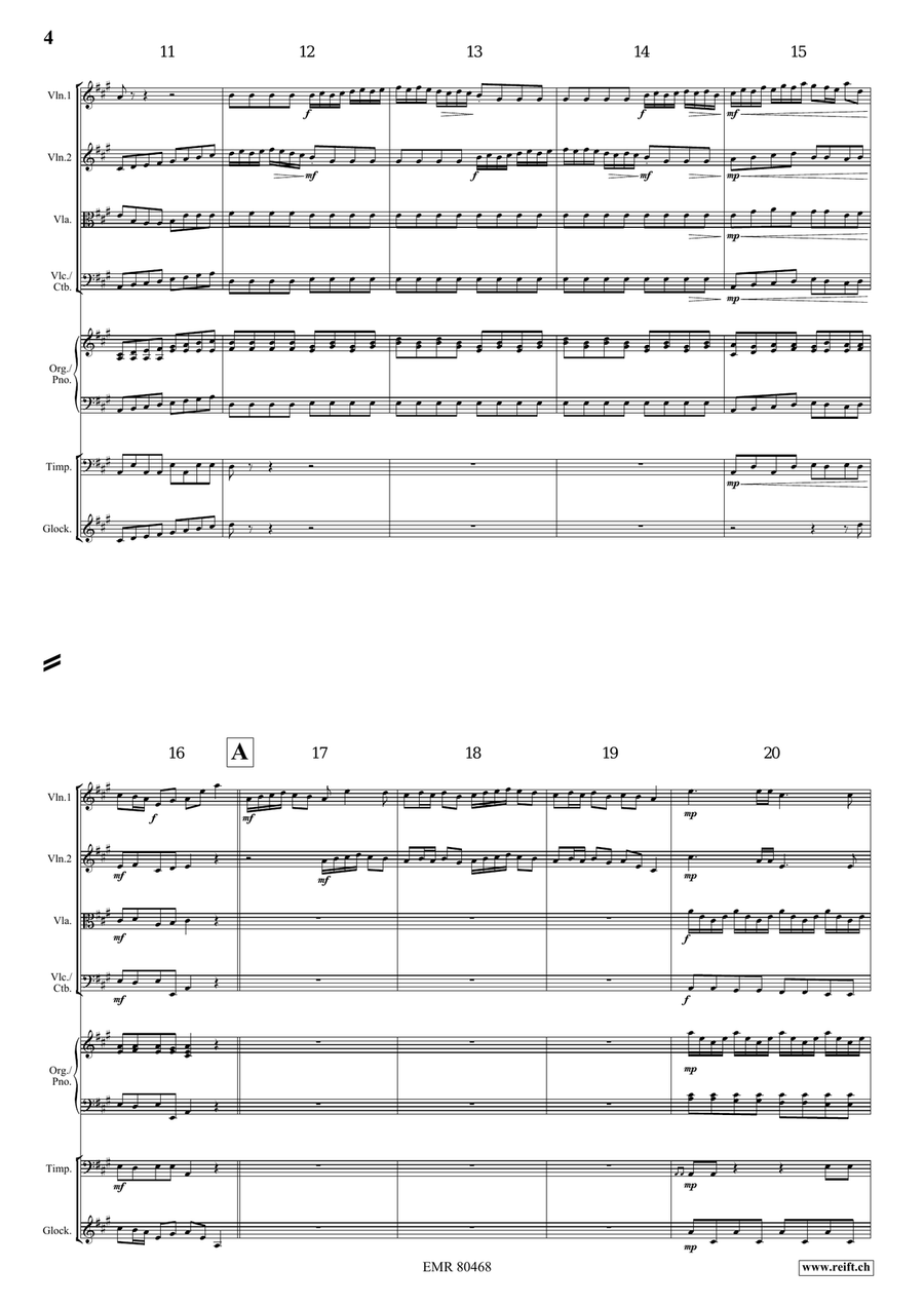 Entrance Of The Queen Of Sheba String Quartet scores gallery preview page 4