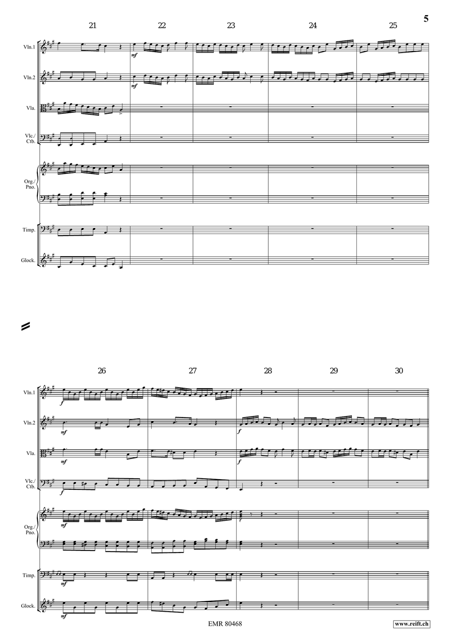 Entrance Of The Queen Of Sheba String Quartet scores gallery preview page 5
