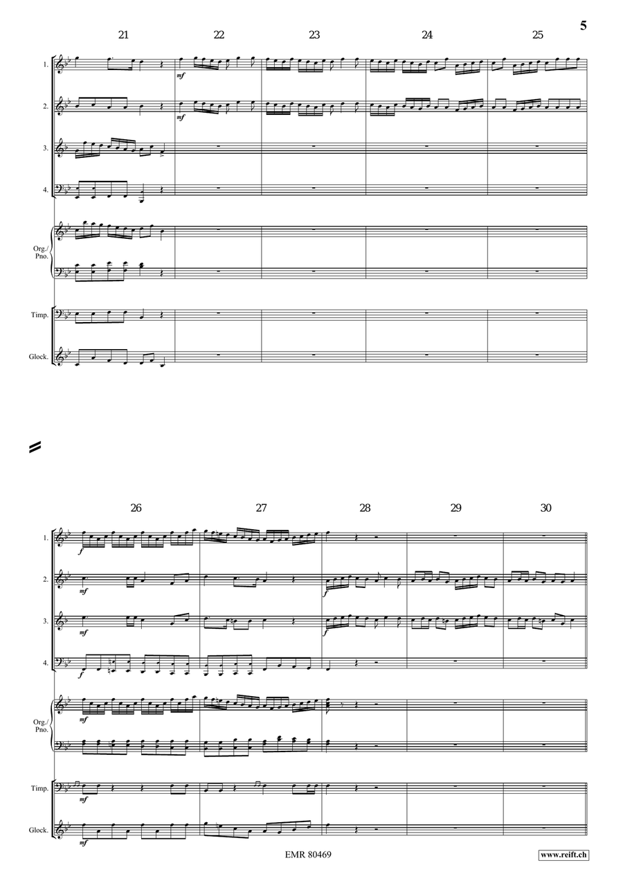 Entrance Of The Queen Of Sheba Brass Quartet scores gallery preview page 5