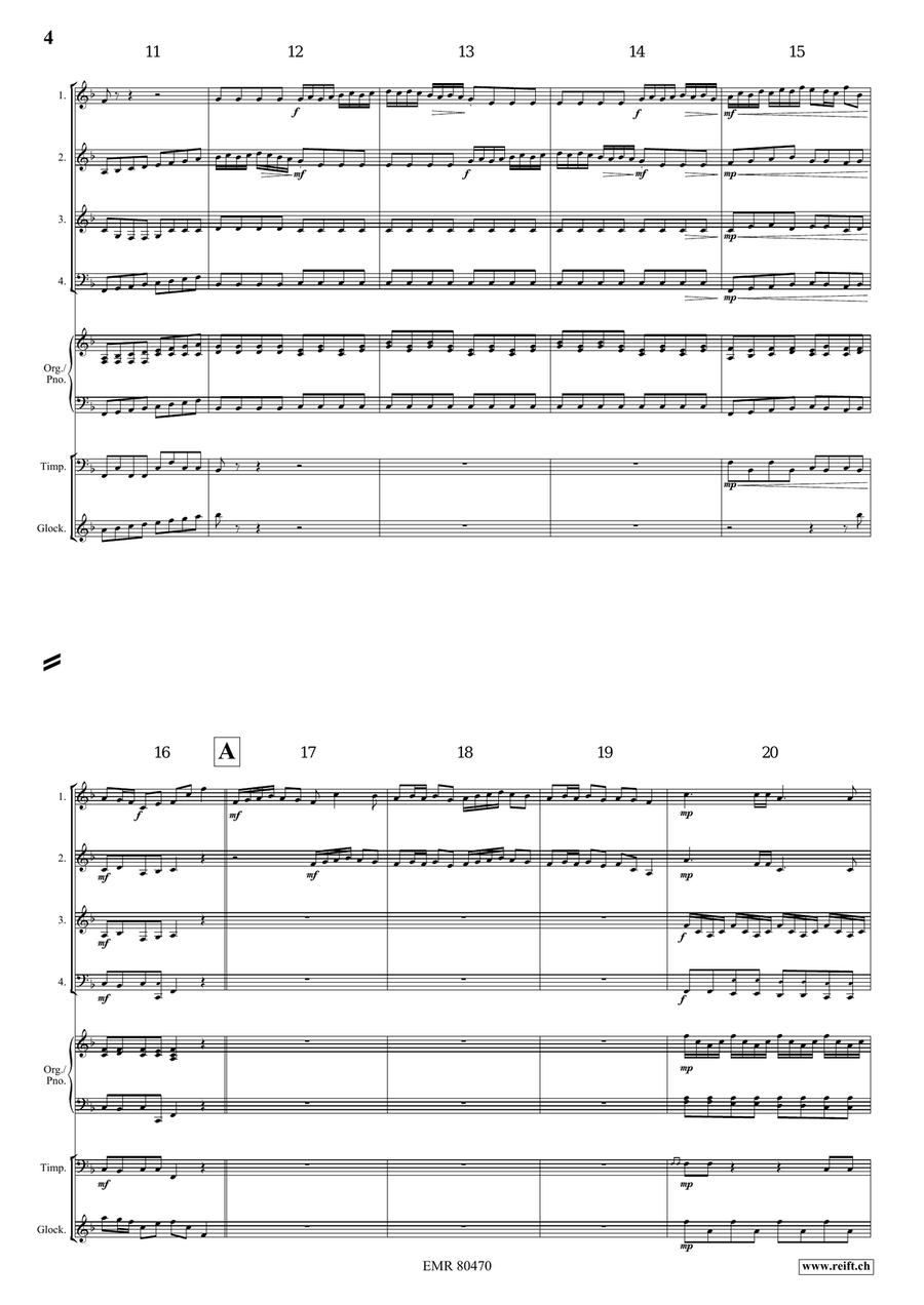Entrance Of The Queen Of Sheba Woodwind Quartet scores gallery preview page 4