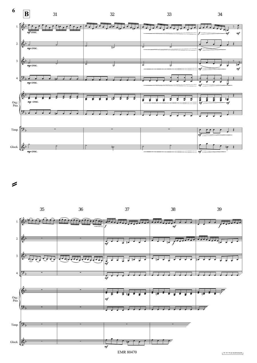 Entrance Of The Queen Of Sheba Woodwind Quartet scores gallery preview page 6