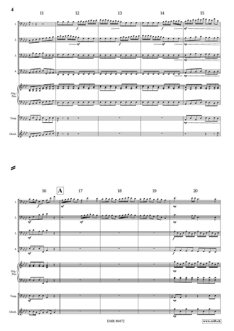 Entrance Of The Queen Of Sheba Bassoon Quartet scores gallery preview page 4