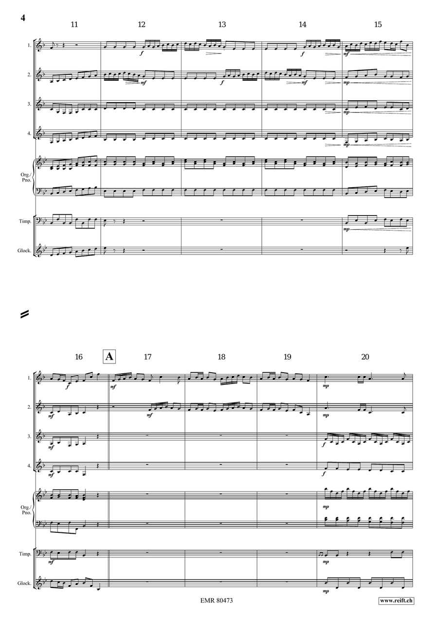 Entrance Of The Queen Of Sheba Horn scores gallery preview page 4