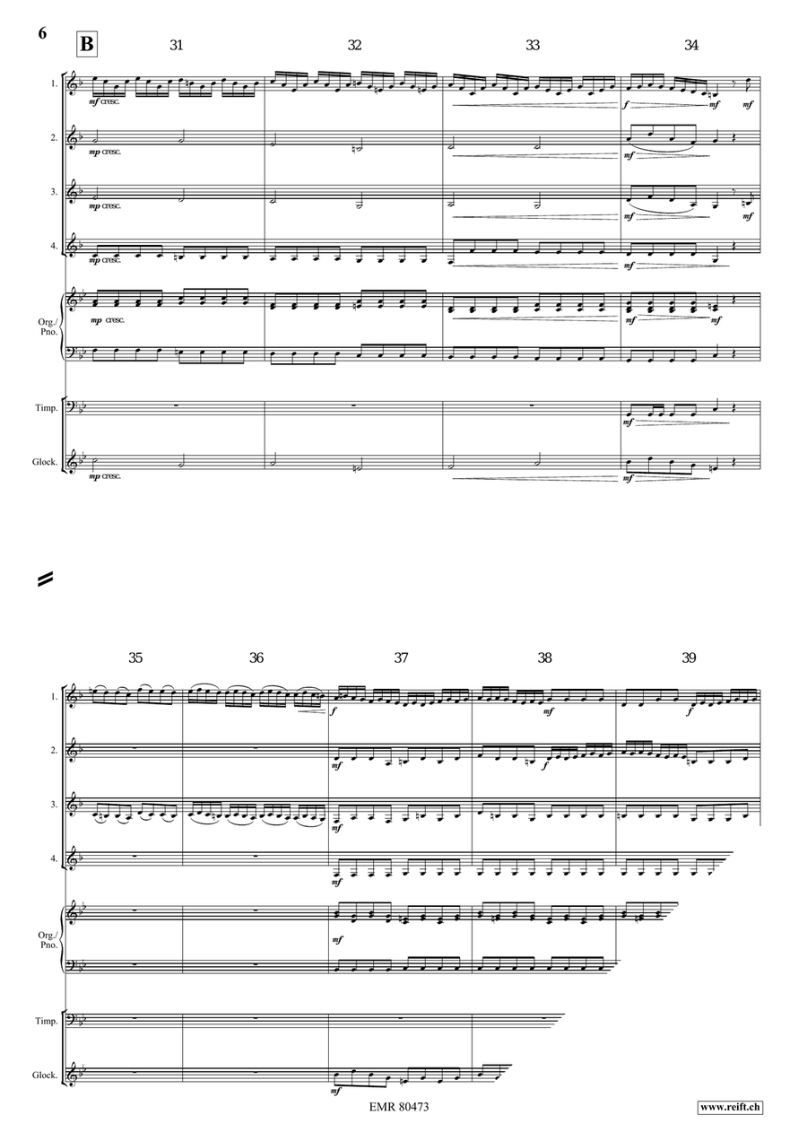 Entrance Of The Queen Of Sheba Horn scores gallery preview page 6