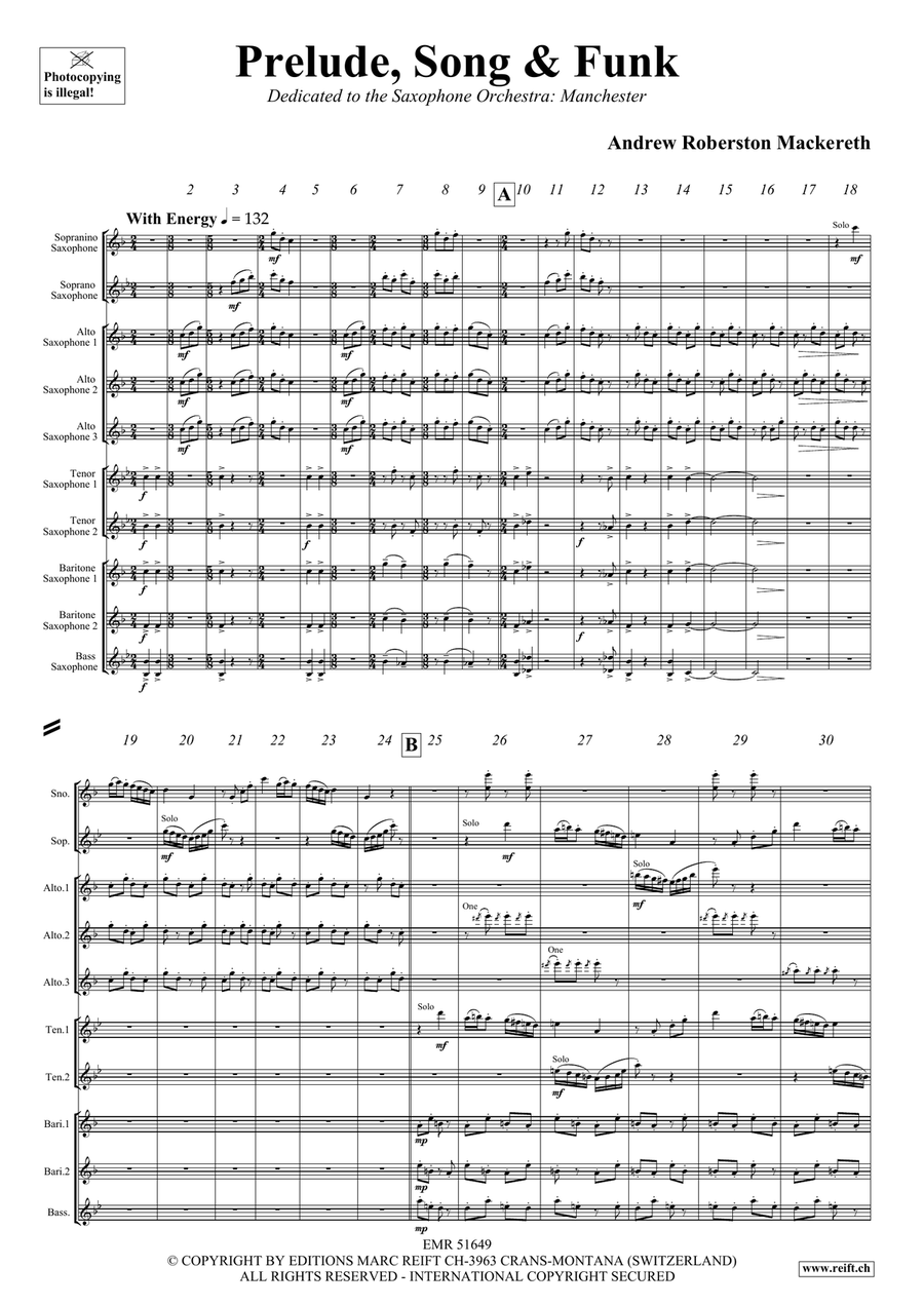 Prelude, Song & Funk Prelude, Song & Funk Orchestra scores gallery preview page 4