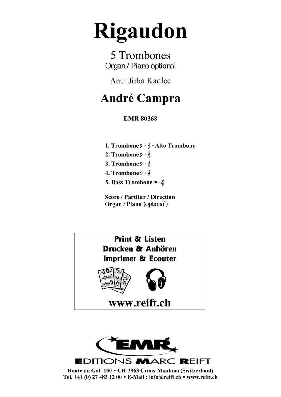 Rigaudon Rigaudon Trombone scores gallery preview page 2