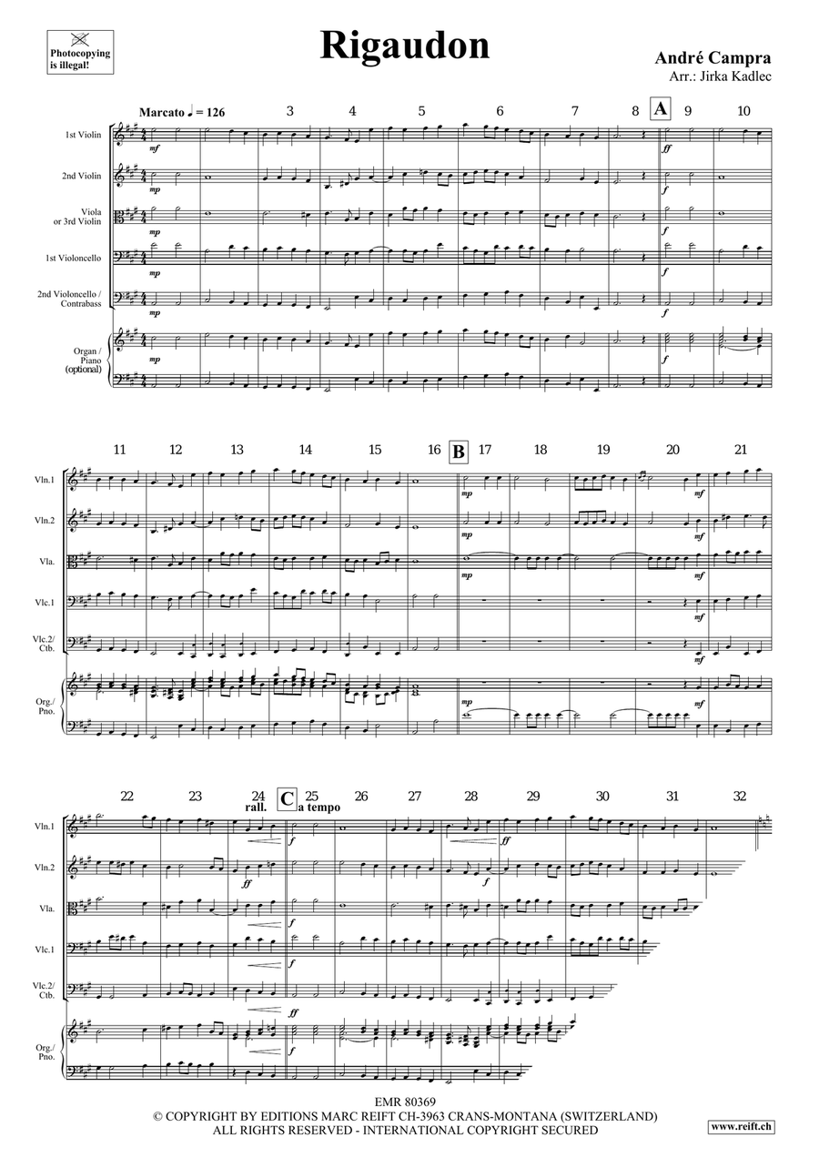 Rigaudon Rigaudon String Quintet scores gallery preview page 3