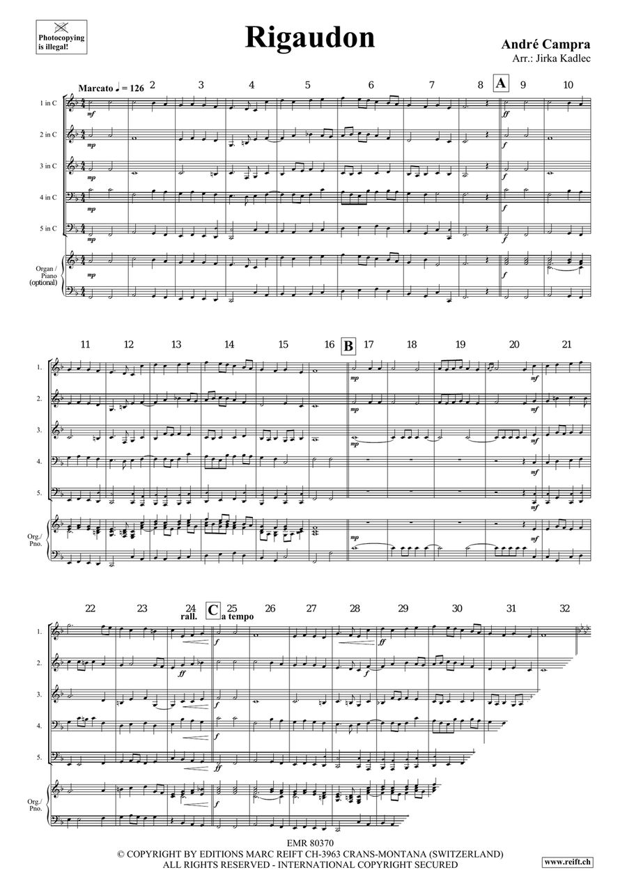 Rigaudon Rigaudon Brass Quintet scores gallery preview page 3