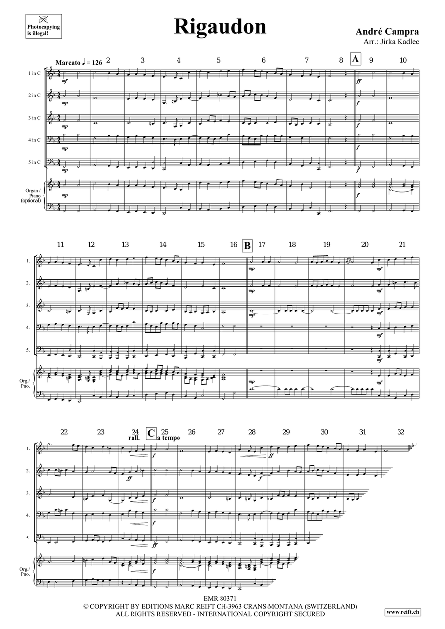 Rigaudon Rigaudon Woodwind Quintet scores gallery preview page 3