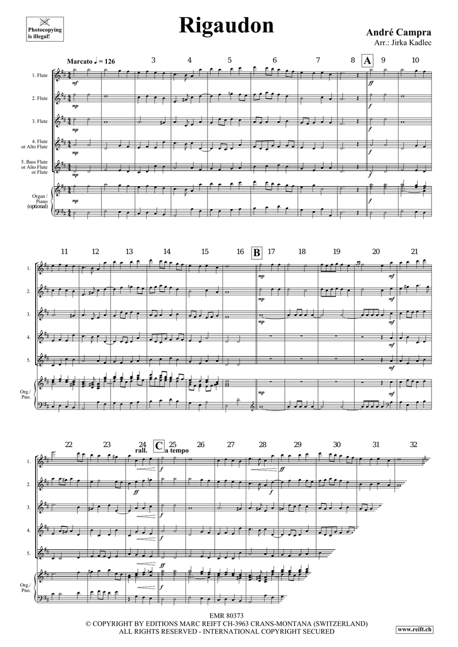 Rigaudon Rigaudon Flute scores gallery preview page 3