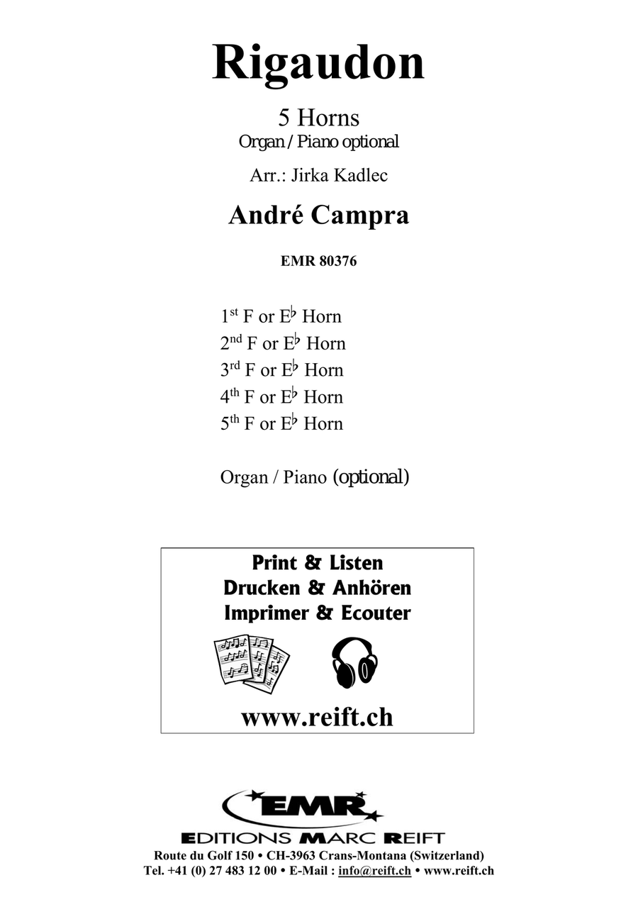 Rigaudon Rigaudon Horn scores gallery preview page 2