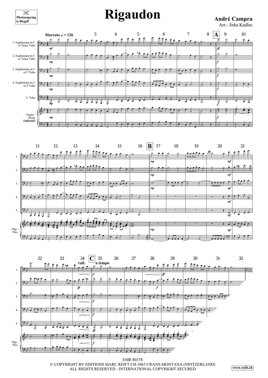 Rigaudon Rigaudon Tuba scores gallery preview page 3
