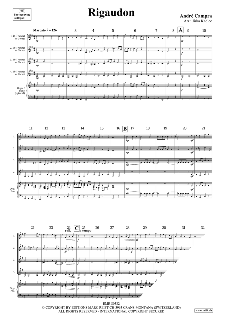 Rigaudon Rigaudon Cornet scores gallery preview page 3