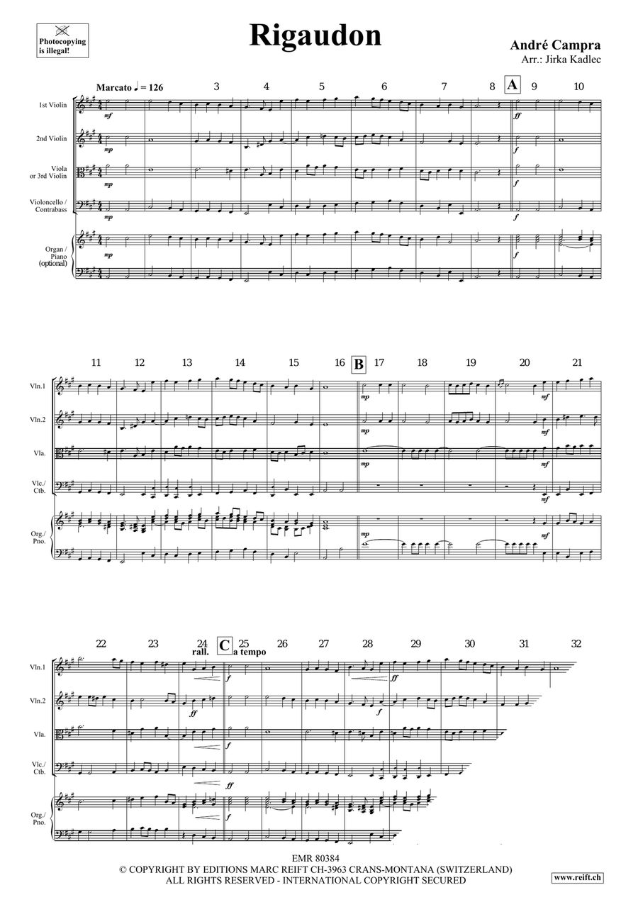 Rigaudon Rigaudon String Quartet scores gallery preview page 3