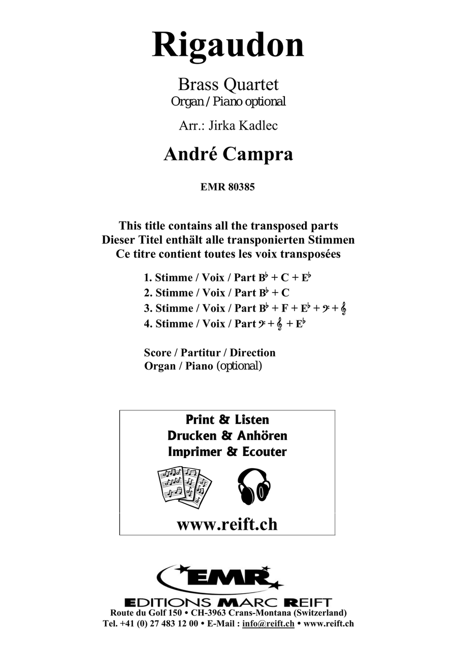 Rigaudon Rigaudon Brass Quartet scores gallery preview page 2