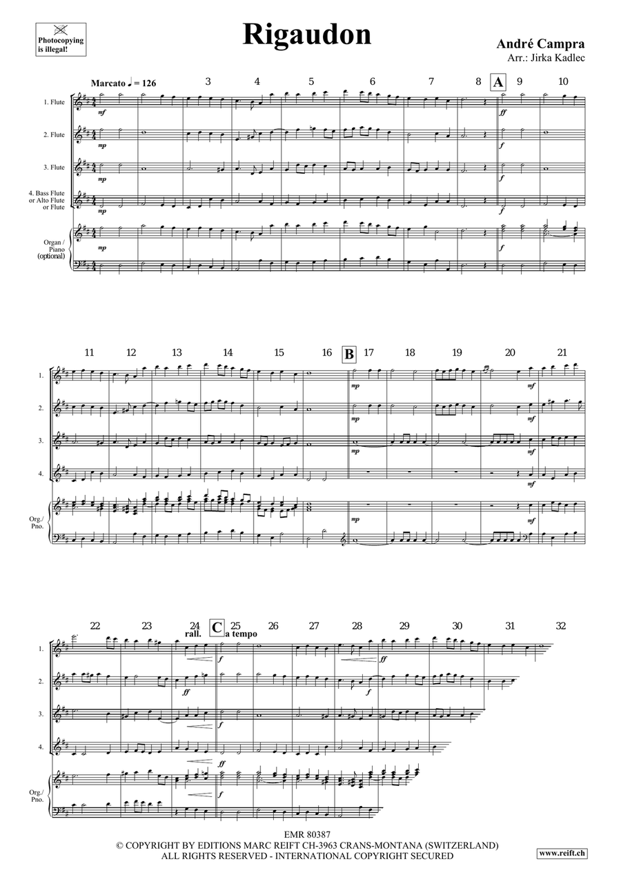 Rigaudon Rigaudon Flute Quartet scores gallery preview page 3