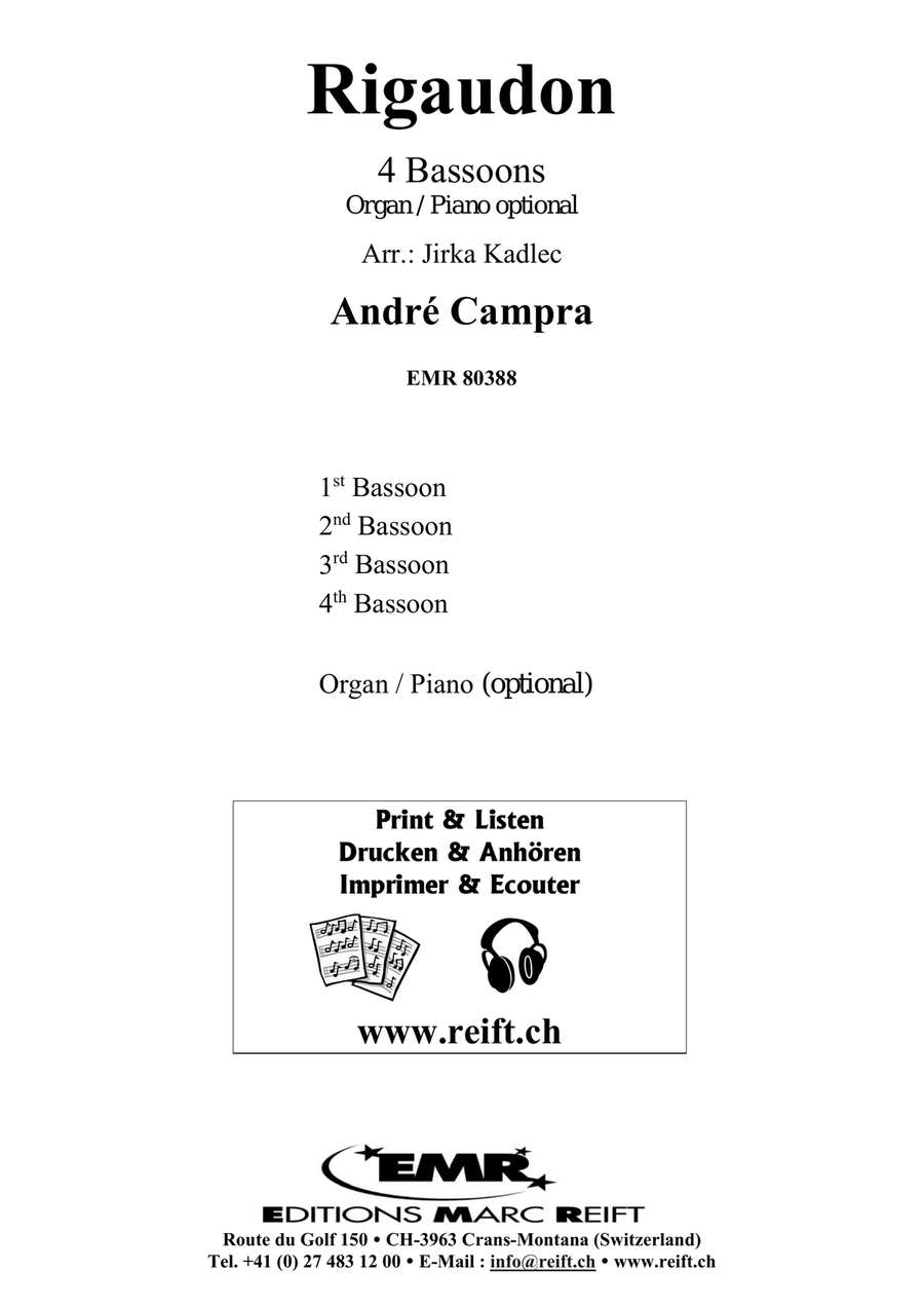 Rigaudon Rigaudon Bassoon Quartet scores gallery preview page 2