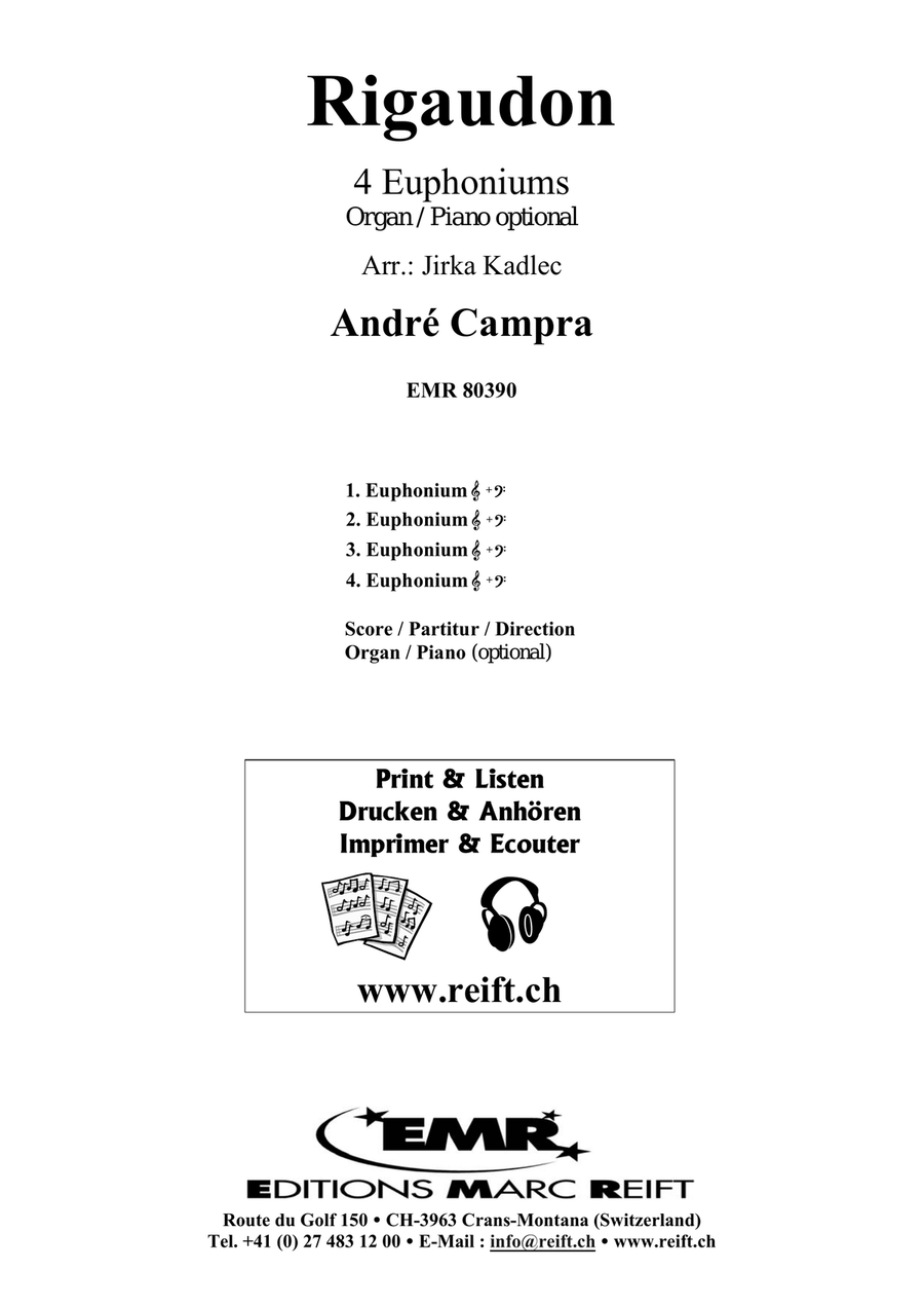 Rigaudon Rigaudon Euphonium Quartet scores gallery preview page 2